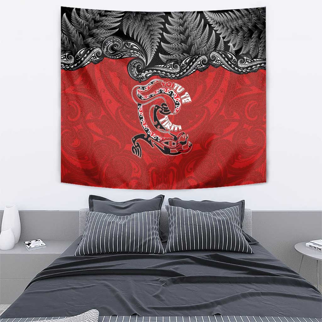 Aotearoa Toitu Te Tiriti Tapestry Taniwha Tribal Motifs