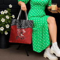 Aotearoa Toitu Te Tiriti Tote Bag Taniwha Tribal Motifs