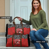 Aotearoa Toitu Te Tiriti Travel Bag Taniwha Tribal Motifs