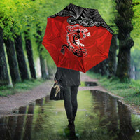 Aotearoa Toitu Te Tiriti Umbrella Taniwha Tribal Motifs
