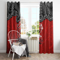 Aotearoa Toitu Te Tiriti Window Curtain Taniwha Tribal Motifs