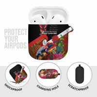 Aotearoa Toitu Te Tiriti AirPods Case Waitangi-Honour The Treaty NZ Tuatara and Plants