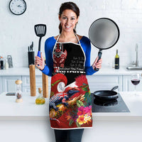 Aotearoa Toitu Te Tiriti Apron Waitangi-Honour The Treaty NZ Tuatara and Plants LT03 - Polynesian Pride