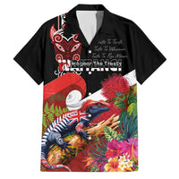 Aotearoa Toitu Te Tiriti Family Matching Summer Maxi Dress and Hawaiian Shirt Waitangi-Honour The Treaty NZ Tuatara and Plants