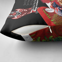 Aotearoa Toitu Te Tiriti Pillow Cover Waitangi-Honour The Treaty NZ Tuatara and Plants