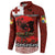 Tonga ANZAC Day Button Sweatshirt Gallipoli Lest We Forget Ngatu Art Tribal
