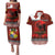 Tonga ANZAC Day Couples Matching Puletasi and Hawaiian Shirt Gallipoli Lest We Forget Ngatu Art Tribal