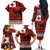 Tonga ANZAC Day Family Matching Off The Shoulder Long Sleeve Dress and Hawaiian Shirt Gallipoli Lest We Forget Ngatu Art Tribal