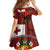 Tonga ANZAC Day Kid Short Sleeve Dress Gallipoli Lest We Forget Ngatu Art Tribal