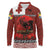 Tonga ANZAC Day Long Sleeve Polo Shirt Gallipoli Lest We Forget Ngatu Art Tribal
