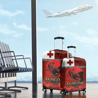 Tonga ANZAC Day Luggage Cover Gallipoli Lest We Forget Ngatu Art Tribal