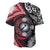Tonga and New Zealand Together Baseball Jersey Ngatu Art Tribal Maori Tattoo and Silver Fern