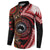 Tonga and Australia Together Button Sweatshirt Ngatu Art Tribal Aboriginal Tattoo Pattern