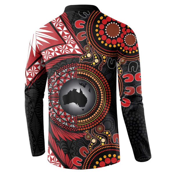 Tonga Off Shoulder Sweatshirt Ngatu Tattoo Island Unique Style main image 0