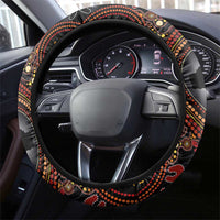 Tonga and Australia Together Steering Wheel Cover Ngatu Art Tribal Aboriginal Tattoo Pattern LT03 - Polynesian Pride
