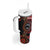 Tonga and Australia Together Tumbler With Handle Ngatu Art Tribal-Aboriginal Tattoo Pattern