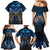New Zealand Maori Matariki Family Matching Mermaid Dress and Hawaiian Shirt Hongi Kiwi Bird and Silver Fern LT03