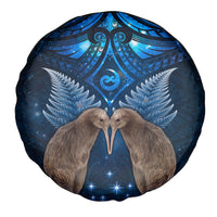 New Zealand Maori Matariki Spare Tire Cover Hongi Kiwi Bird and Silver Fern LT03