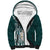 Hawaii Plumeria Tribal Vintage Sherpa Hoodie Special Turquoise