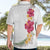 Hawaiian Plumeria and Hibiscus Hawaiian Shirt White Mode
