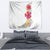 Hawaiian Plumeria and Hibiscus Tapestry White Mode