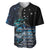 New Zealand Tui Bird Baseball Jersey Matariki Poetry Pattern Galaxy Style