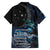 New Zealand Tui Bird Hawaiian Shirt Matariki Poetry Pattern Galaxy Style