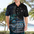 New Zealand Tui Bird Hawaiian Shirt Matariki Poetry Pattern Galaxy Style
