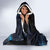 New Zealand Tui Bird Hooded Blanket Matariki Poetry Pattern Galaxy Style