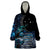 New Zealand Tui Bird Wearable Blanket Hoodie Matariki Poetry Pattern Galaxy Style