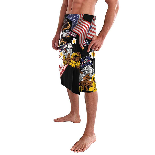 United States and American Samoa Together Lavalava Bald Eagle and ...