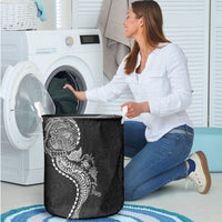 Hawaiian Kakau Tribal Sea Animals Tattoos Laundry Basket Black Color LT03 - Polynesian Pride