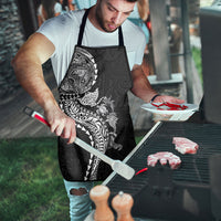 Hawaiian Kakau Tribal Sea Animals Tattoos Apron Black Color