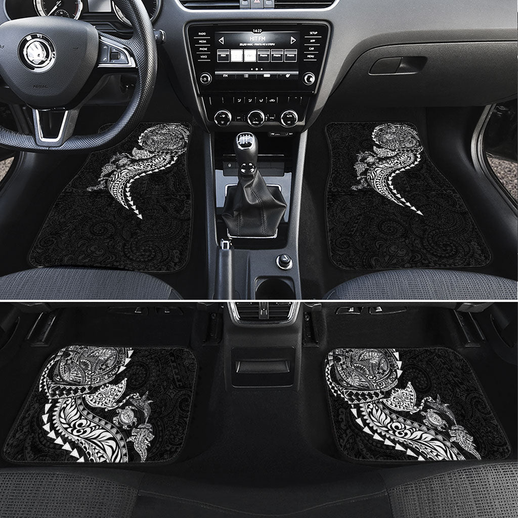 Hawaiian Kakau Tribal Sea Animals Tattoos Car Mats Black Color