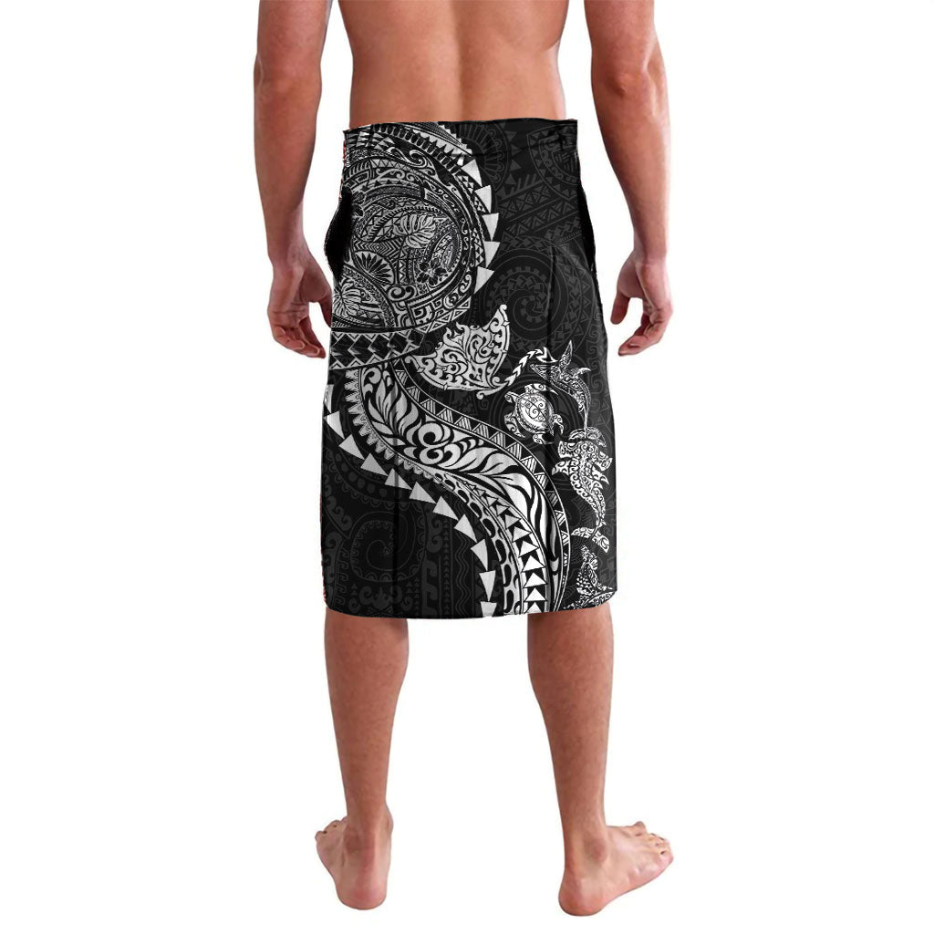 Hawaiian Kakau Tribal Sea Animals Tattoos Lavalava Black Color LT03 - Polynesian Pride