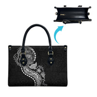 Hawaiian Kakau Tribal Sea Animals Tattoos Leather Bag Black Color LT03 - Polynesian Pride