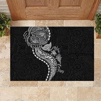 Hawaiian Kakau Tribal Sea Animals Tattoos Rubber Doormat Black Color LT03 Black - Polynesian Pride