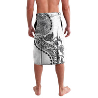 Hawaiian Kakau Tribal Sea Animals Tattoos Lavalava White Color