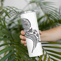 Hawaiian Kakau Tribal Sea Animals Tattoos Skinny Tumbler White Color LT03 - Polynesian Pride