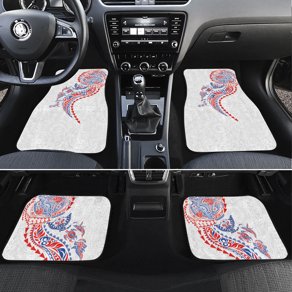Hawaiian Kakau Tribal Sea Animals Tattoos Car Mats Hawaii Flag Color Inspired