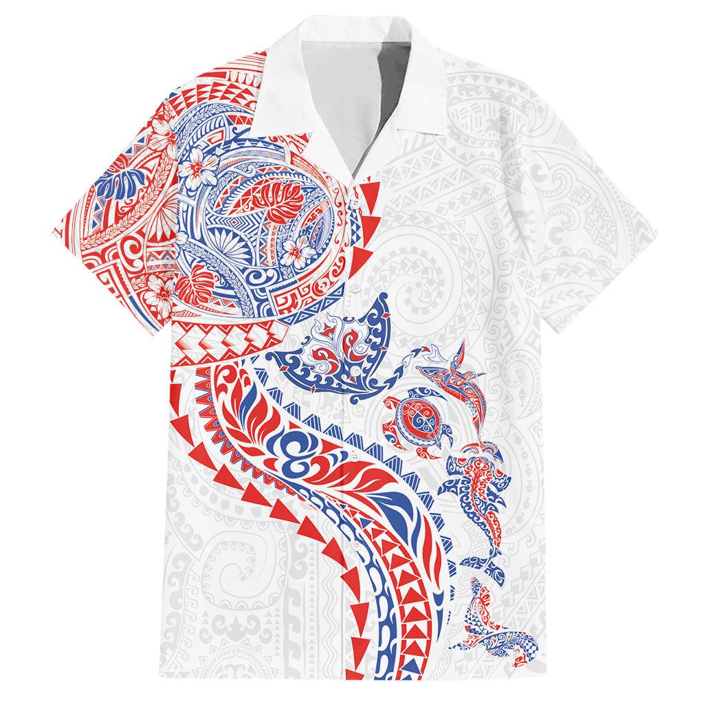 Hawaiian Kakau Tribal Sea Animals Tattoos Hawaiian Shirt Hawaii Flag Color Inspired