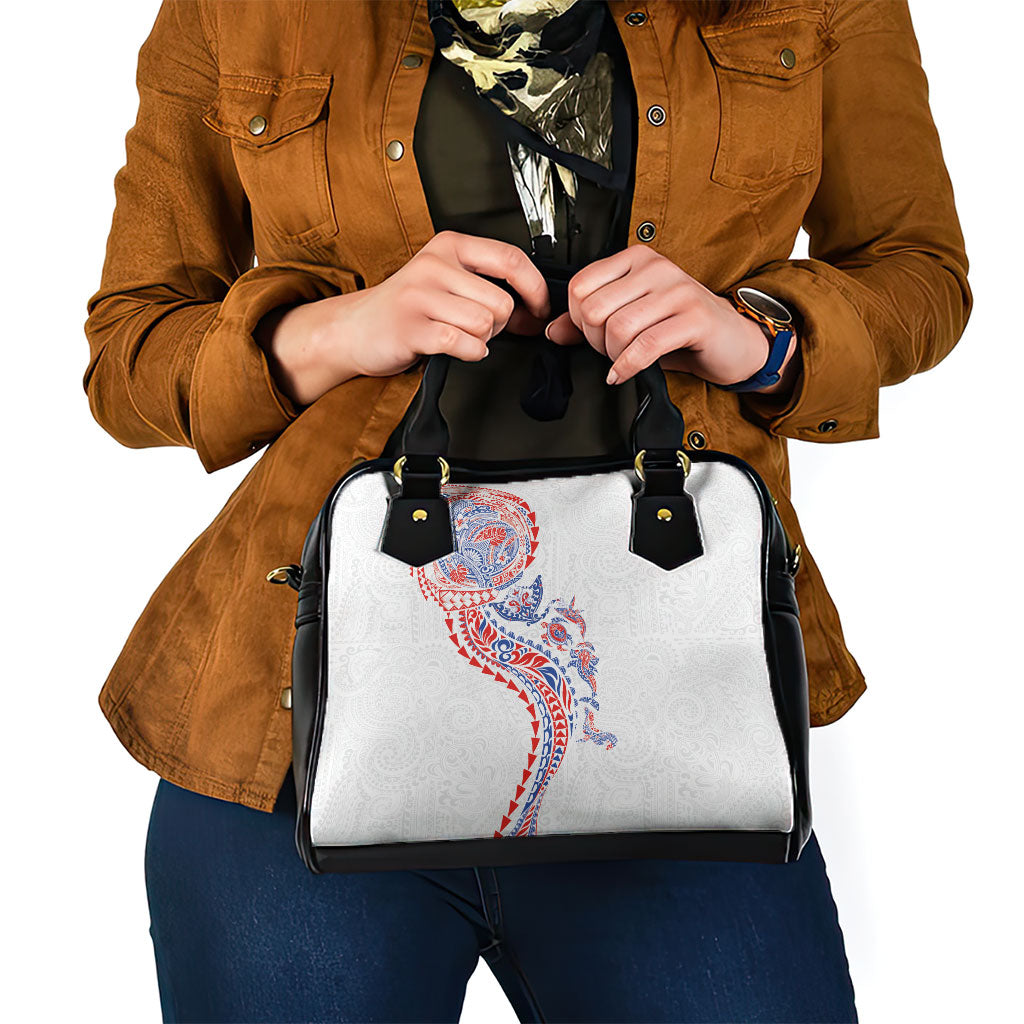 Hawaiian Kakau Tribal Sea Animals Tattoos Shoulder Handbag Hawaii Flag Color Inspired LT03 - Polynesian Pride