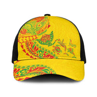 Hawaiian Kakau Tribal Sea Animals Tattoos Baseball Net Cap Kanaka Maoli Flag Color Inspired LT03 One Size Black Multicolor - Polynesian Pride