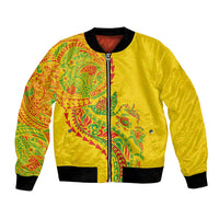 Hawaiian Kakau Tribal Sea Animals Tattoos Bomber Jacket Kanaka Maoli Flag Color Inspired LT03 Unisex Multicolor - Polynesian Pride