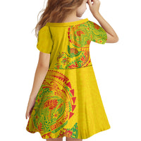 Hawaiian Kakau Tribal Sea Animals Tattoos Family Matching Mermaid Dress and Hawaiian Shirt Kanaka Maoli Flag Color Inspired LT03 - Polynesian Pride