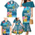 Personalised Tuvalu Independence Day Family Matching Mermaid Dress and Hawaiian Shirt Tuvaluan Tribal Flag Style