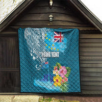 Personalised Tuvalu Independence Day Quilt Tuvaluan Tribal Flag Style LT03 - Polynesian Pride