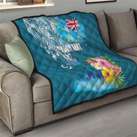 Personalised Tuvalu Independence Day Quilt Tuvaluan Tribal Flag Style LT03 - Polynesian Pride
