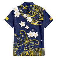 Niue Independence Day Family Matching Long Sleeve Bodycon Dress and Hawaiian Shirt Hiapo Pattern Fiti Pua and Uga LT03 - Polynesian Pride