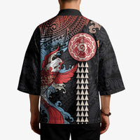 Hawaii and Japanese Together Kimono Koi Fish and Kakau Pattern - Polynesian Pride